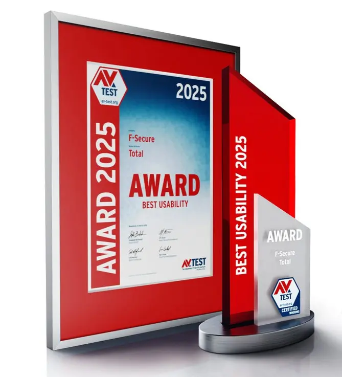 F-Secure Total best usability 2025 award